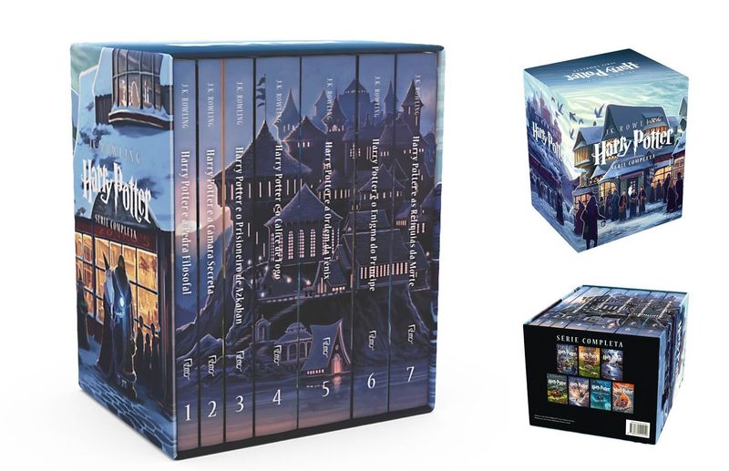 Box Harry Potter - Colección Completa (7 libros) + Lámpara de lectura LED como REGALO!