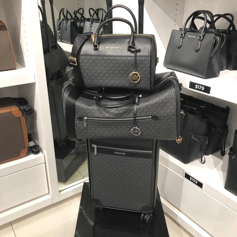 Set de Viaje Michael Kors 3 en 1 Original – Valija + Bolso XL + Cartera